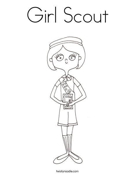 Girl scout coloring page