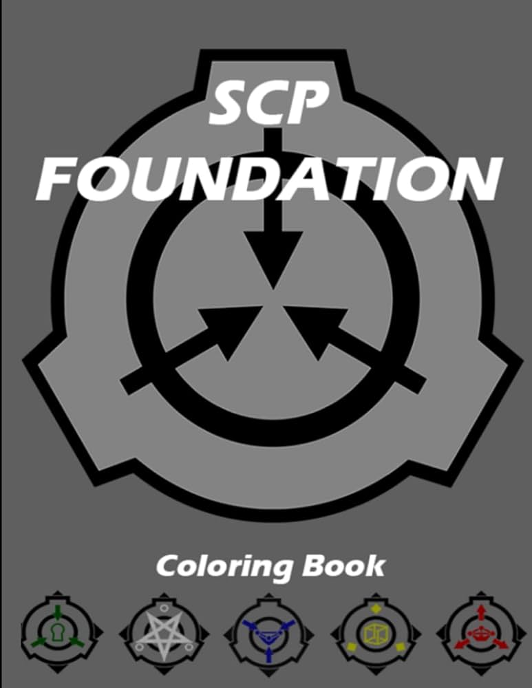 Scp foundation coloring book funny by puplishing scp