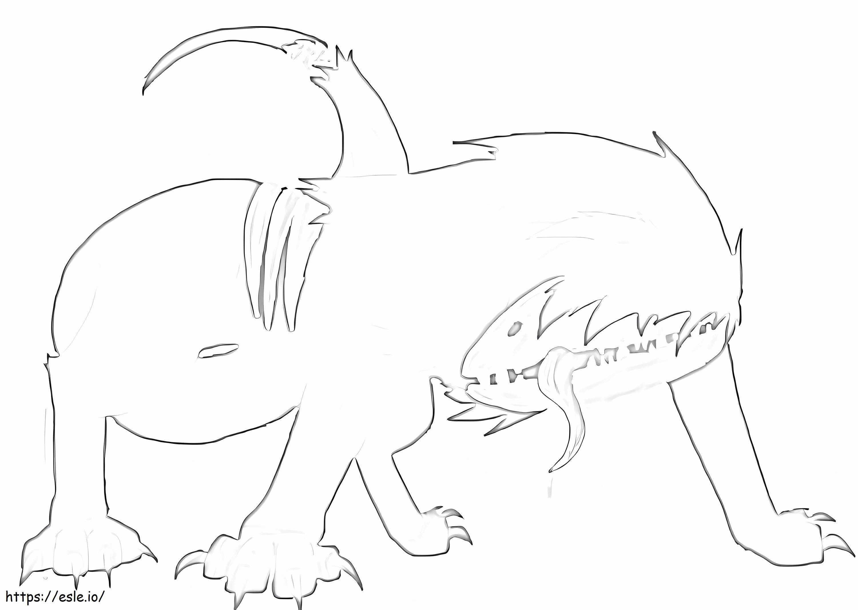 Scary scp coloring page