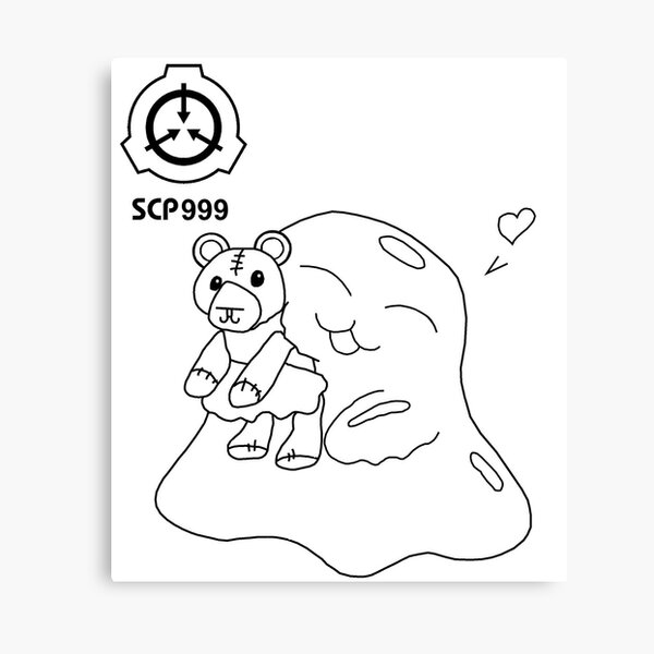 Scp kawaii canvas print by e draw