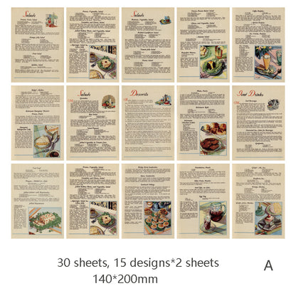 Vintage scrapbook paper sheets â