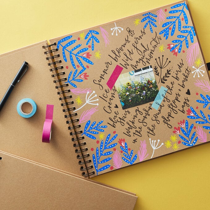 How to make a summer scrapbook layout