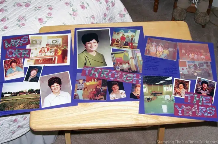 How to make a retirement scrapbook for a teacher art and crafts guide