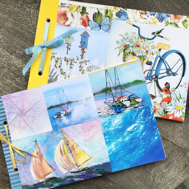 How to make scrapbooks using recycled greeting cards