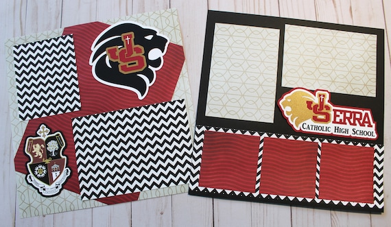 Any color custom mascot high school scrapbook cover page scrapbook page custom scrapbook high school years high school x layouts