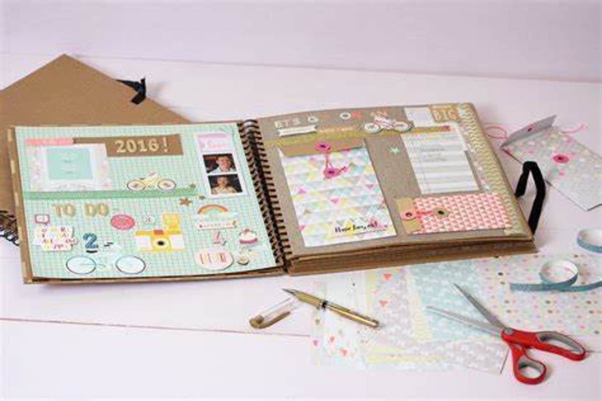 How to make a scrapbook page