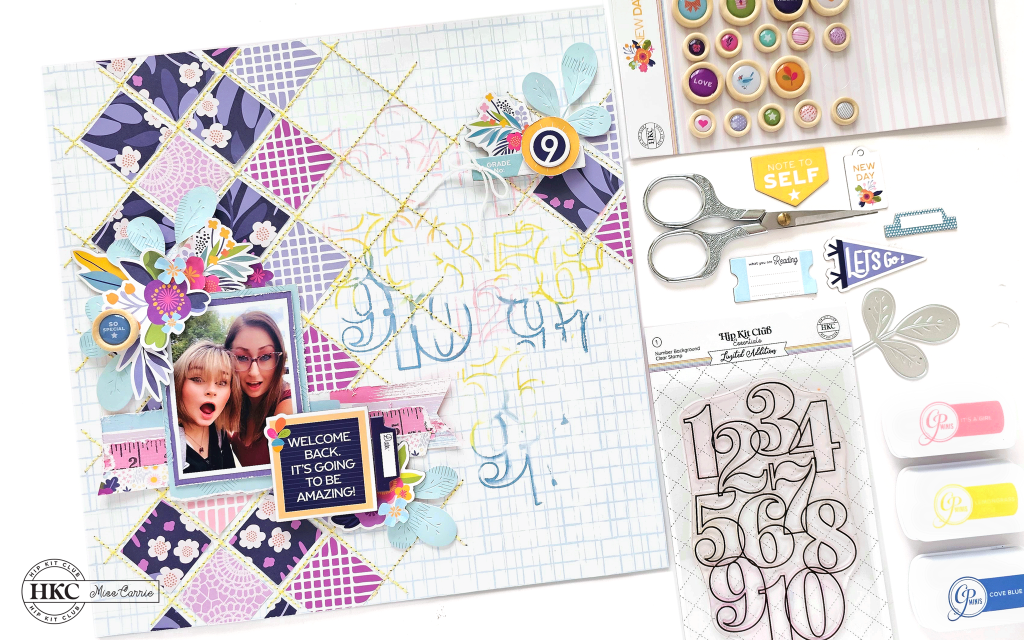 How to use the color wheel to select colors for a scrapbook page