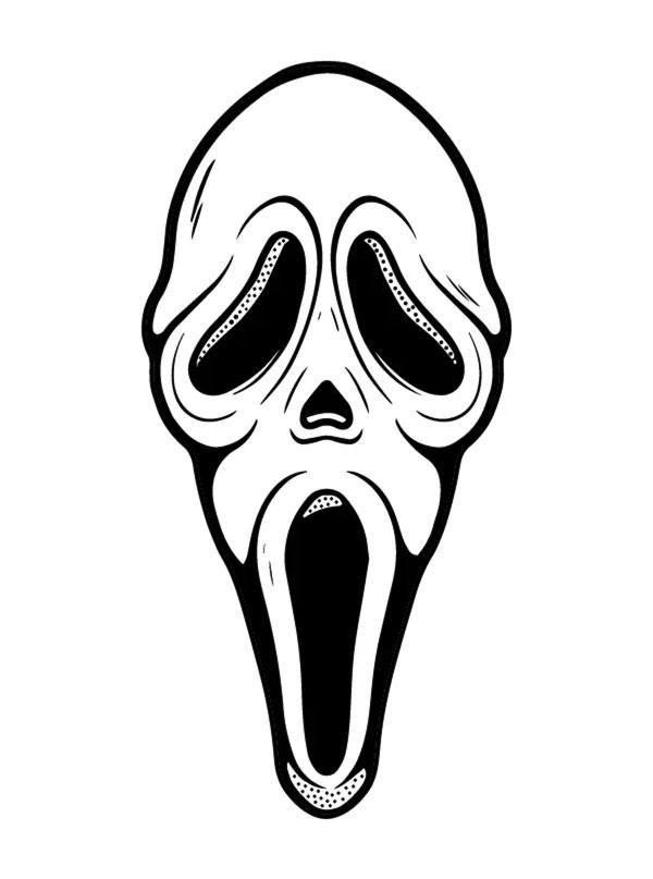 Scream ghost face beach towel by too fast