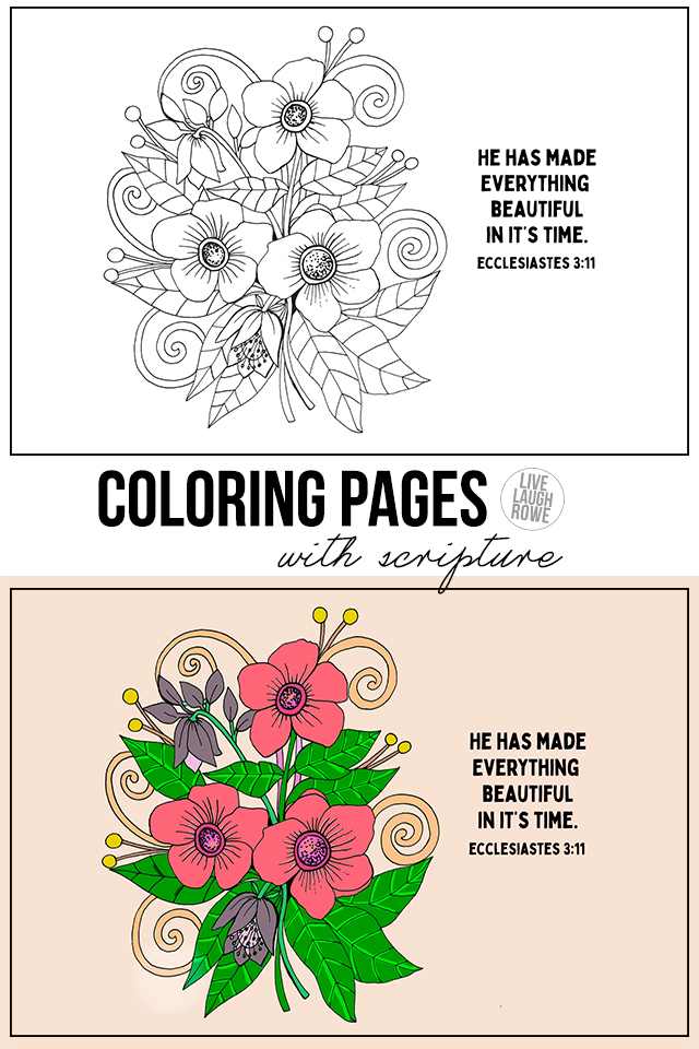 Coloring pages with scripture free printables