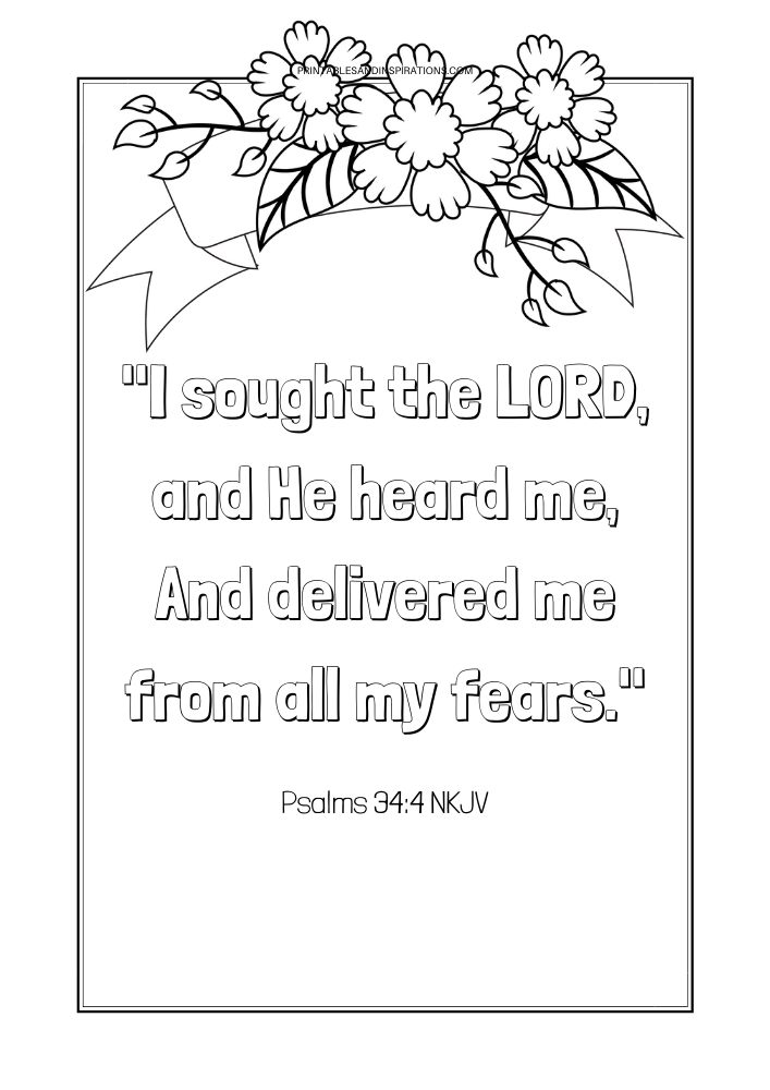 Free printable bible verse coloring book pages
