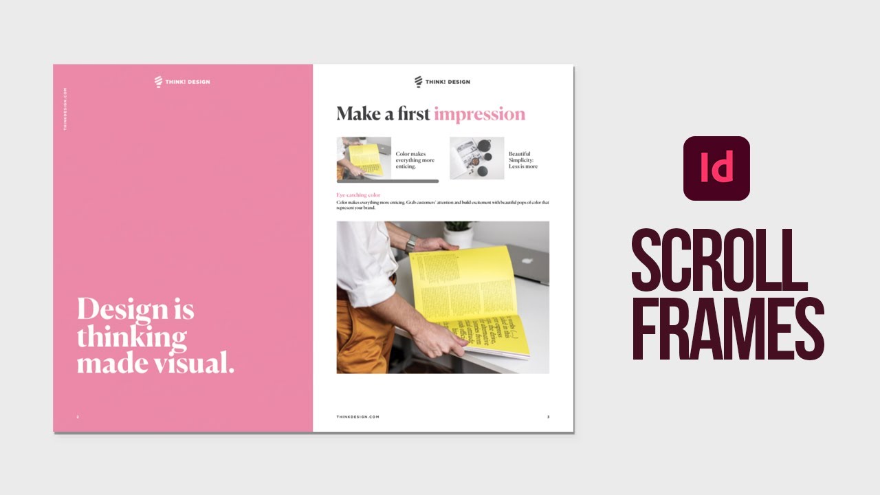 Learn how to create interactive scrolling fraes in adobe indesign