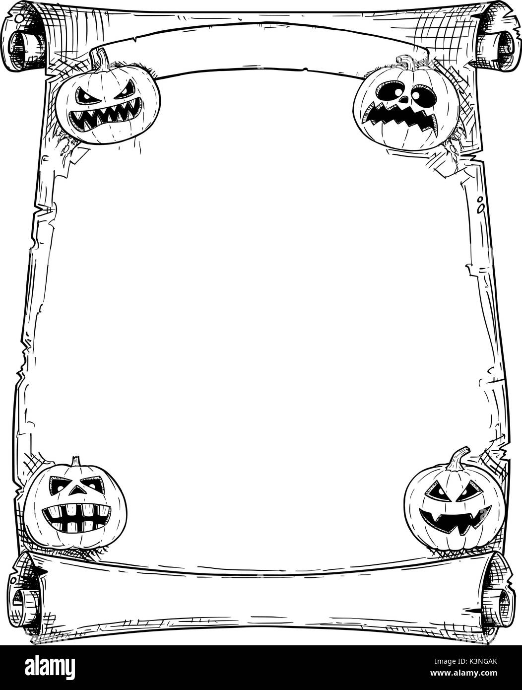 Scroll frame black and white stock photos images