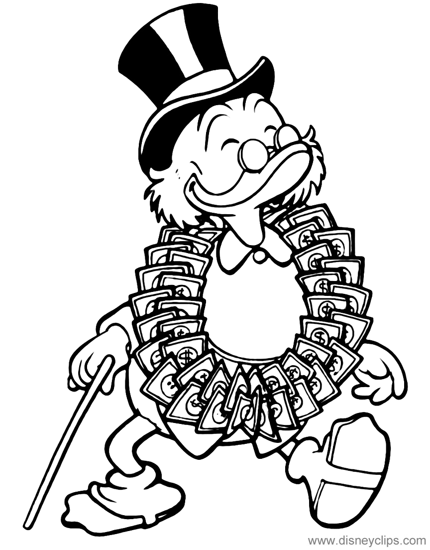 Ducktales coloring pages