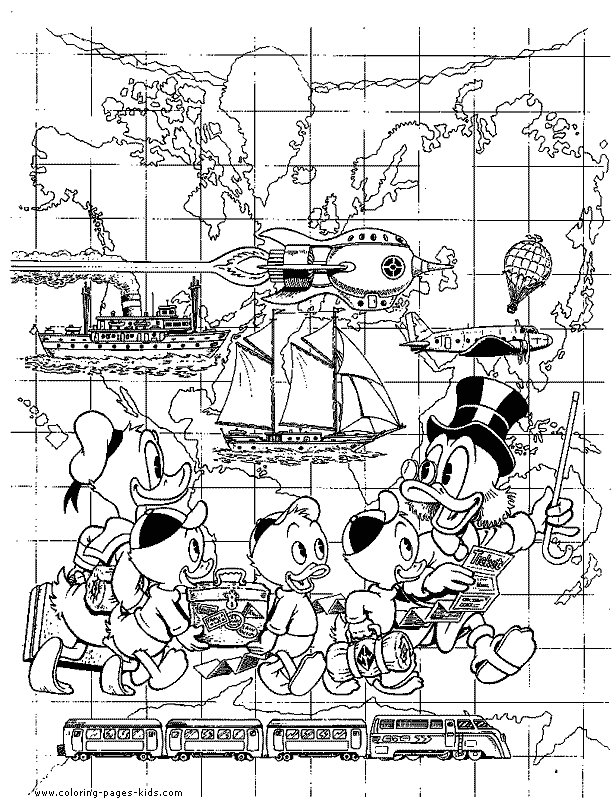 Scrooge mcduck coloring pages