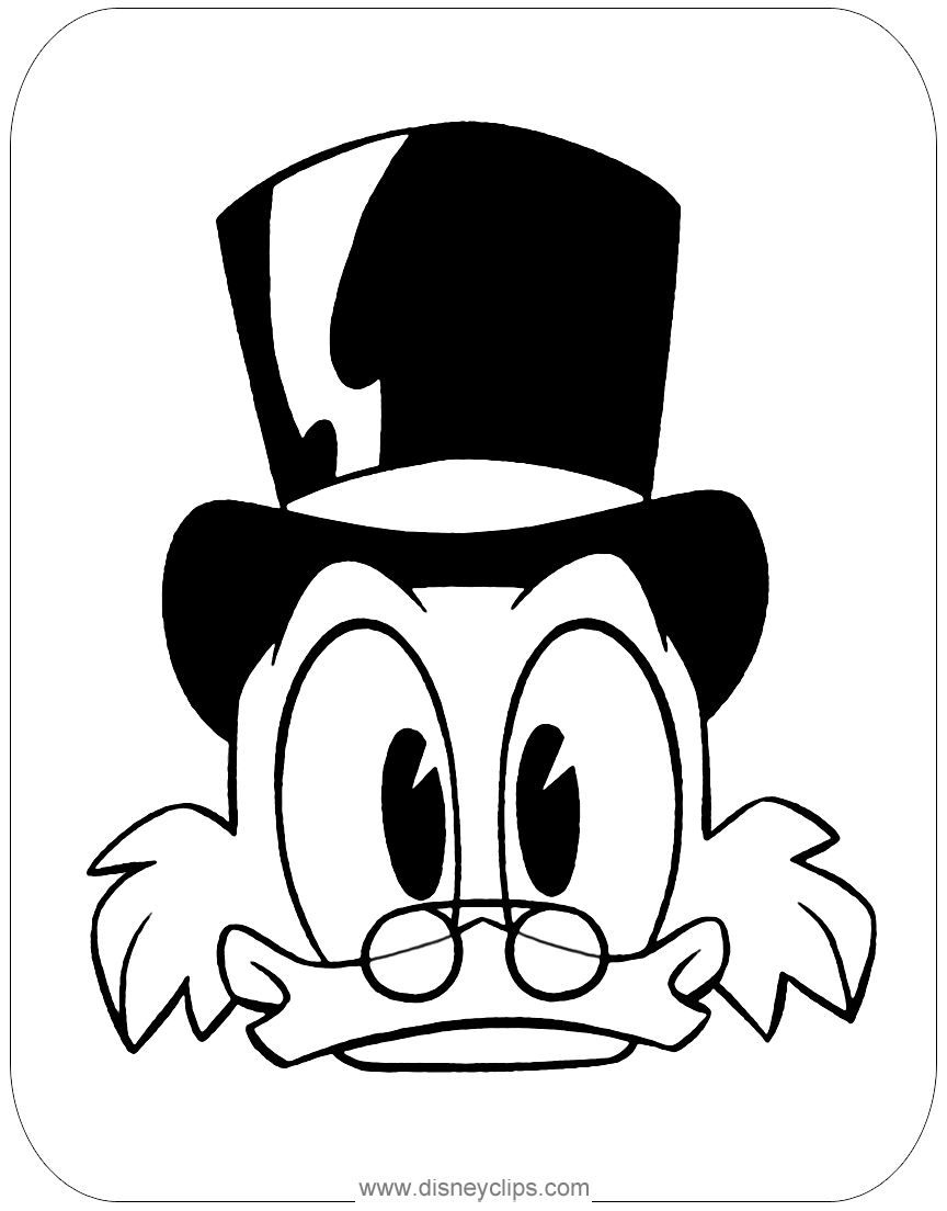 New ducktales coloring pages