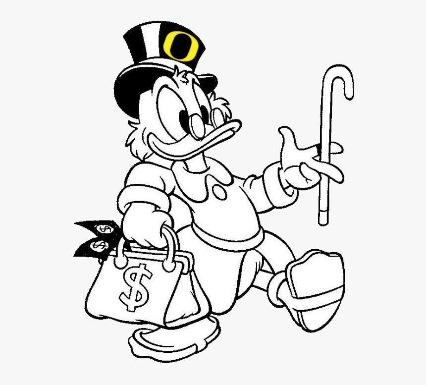 Scrooge mcduck coloring page hd png download transparent png image