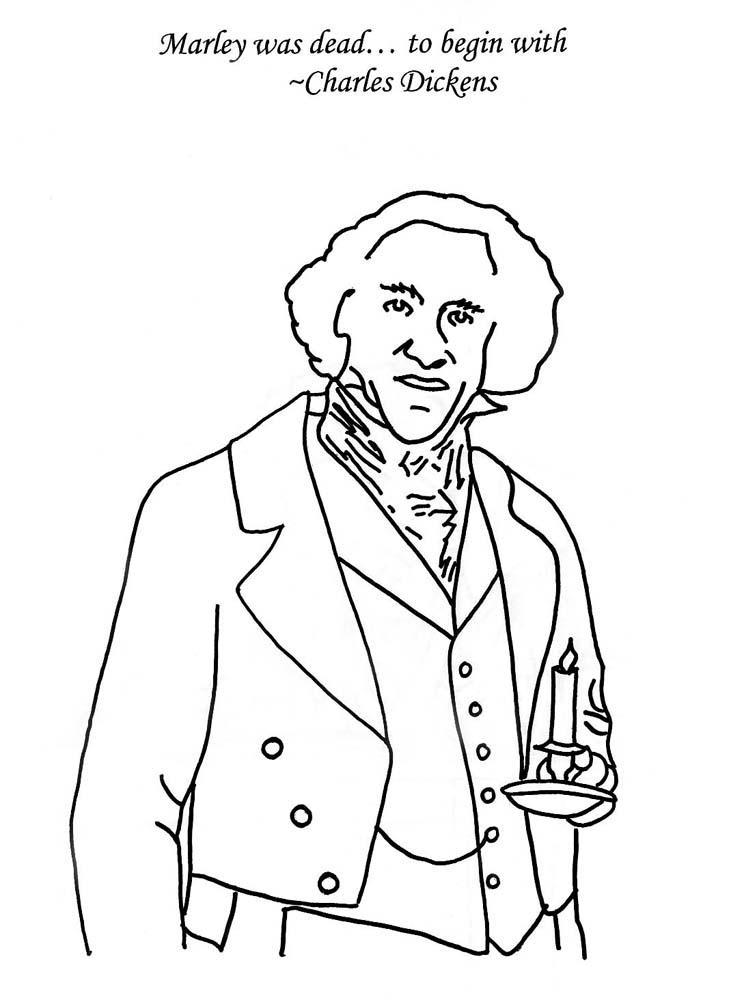 A christmas carol coloring book
