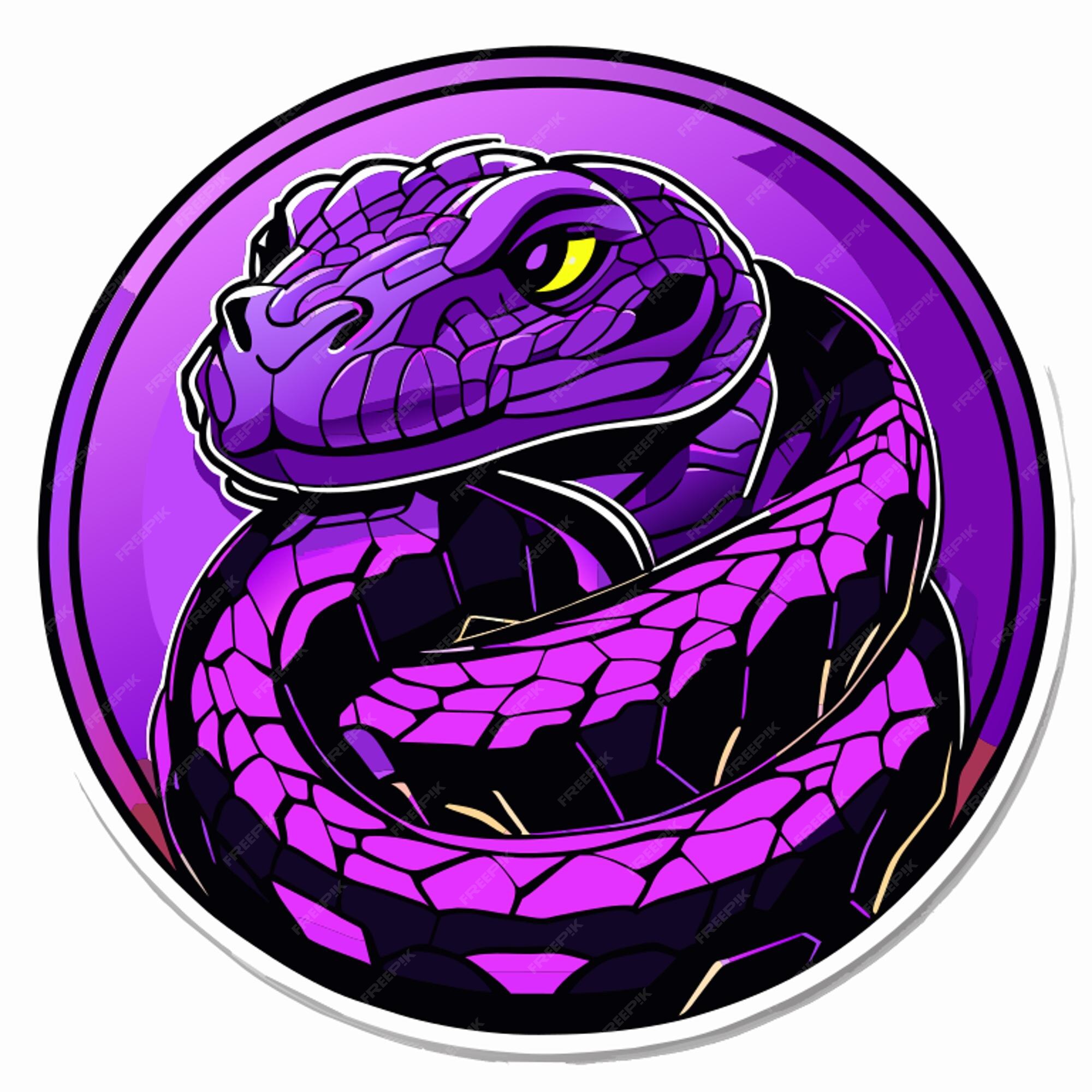Premium vector amethystine python scrub python sticker