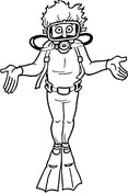 Scuba diving coloring pages free coloring pages