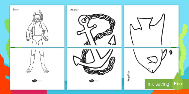 Under the sea coloring pages resource usa