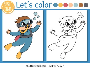 Scuba diver kids over royalty