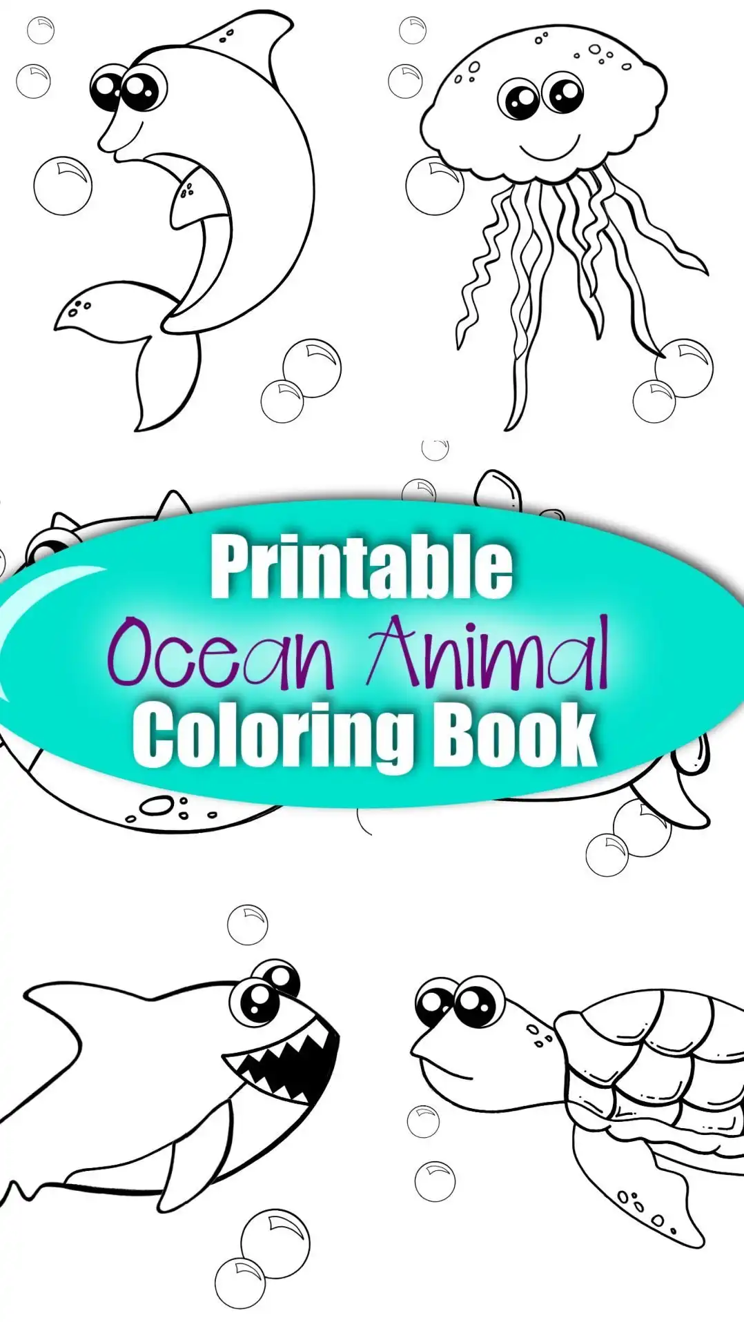 Free printable dolphin coloring page â simple mom project