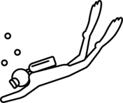 Scuba diving coloring pages free coloring pages