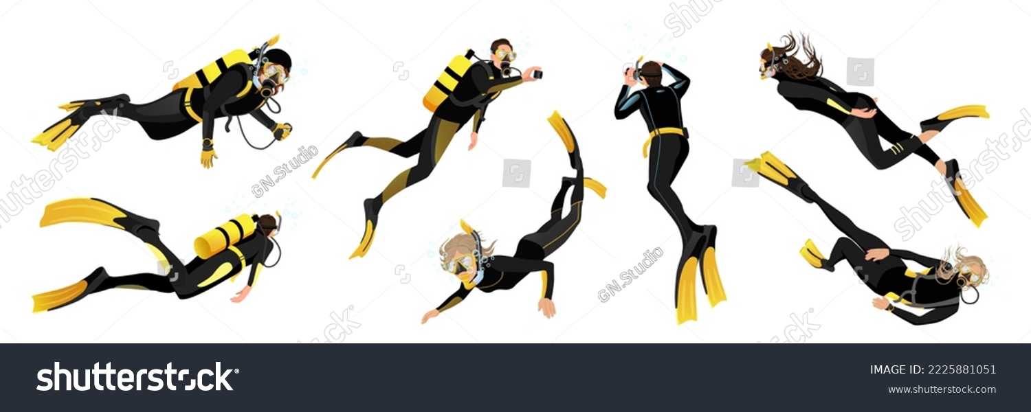 Diver clipart royalty