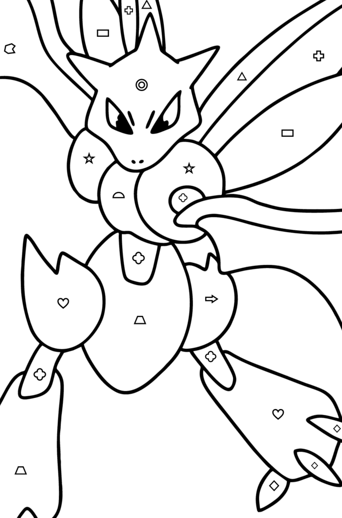 Coloring page pokemon go scyther â online and print for free