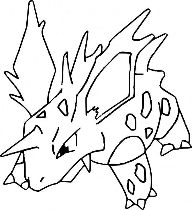 Nidorino pokemon coloring page