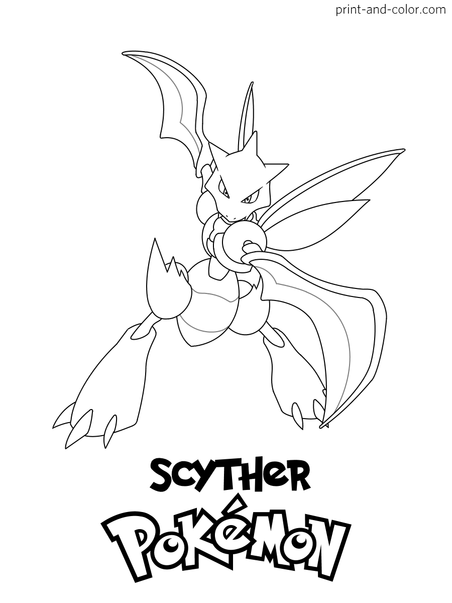 Pokemon coloring pages print and color