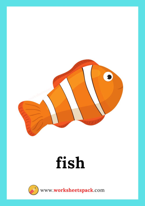 Sea animals flashcards pdf