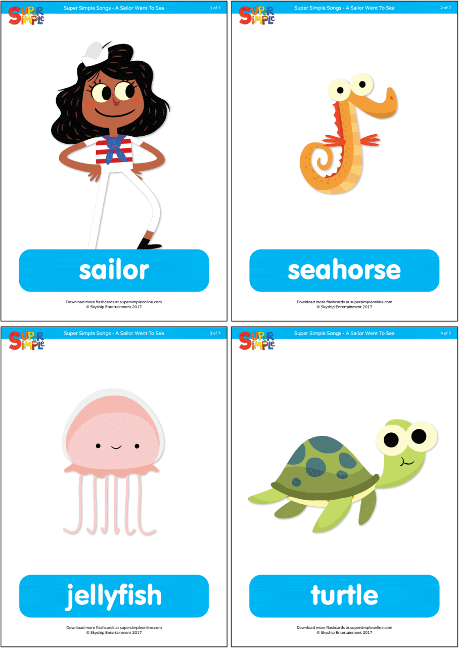 A sailor went to sea flashcards