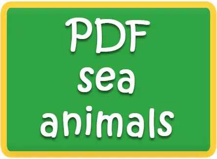 Sea animal flashcards free jungle background