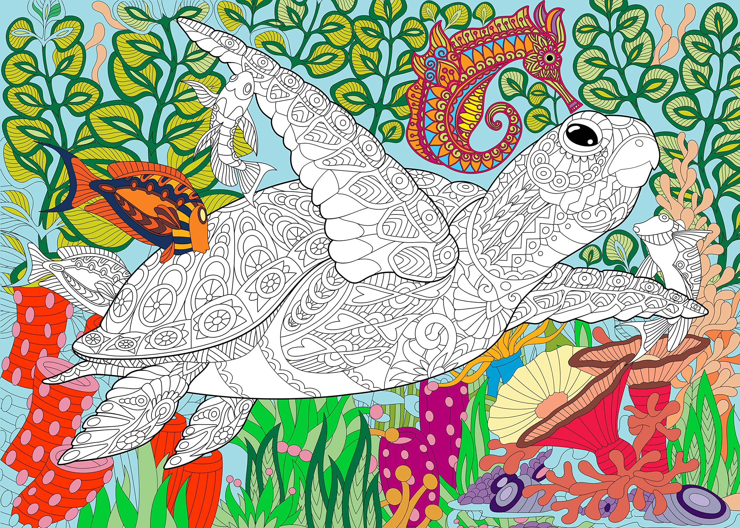 Sjprinter giant coloring poster for kids and adults