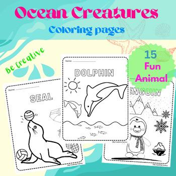 Coloring pagesocean animalsocean animal coloring sheets