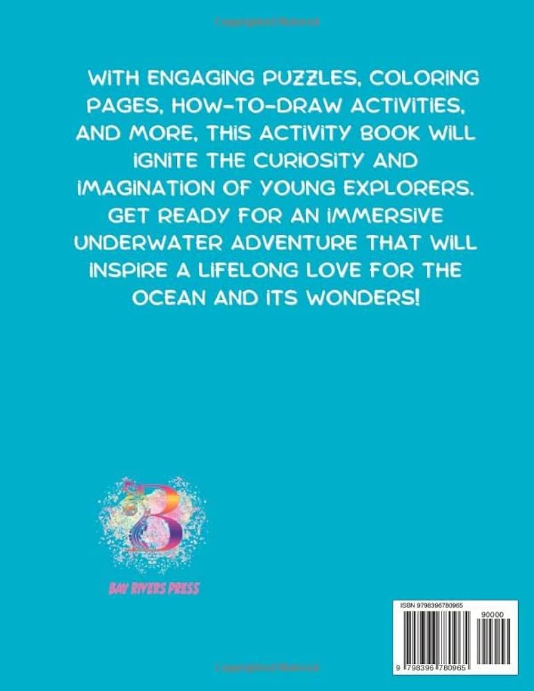 Ocean activity book science workbook for kids ages