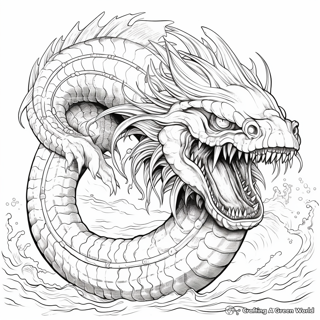 Sea beast coloring pages