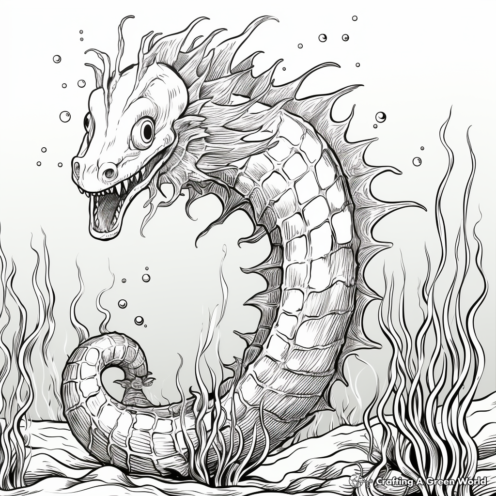 Sea beast coloring pages
