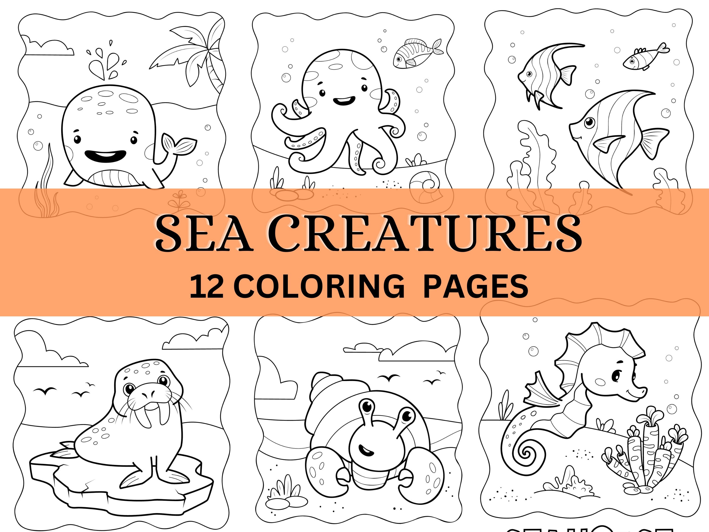 Sea creatures coloring pages ocean animals coloring sheets for kids sea animals fish coloring pages sea coloring pages boys and girls