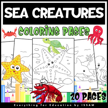 Sea creatures coloring pages printable pageseasy and fun drawings for kids