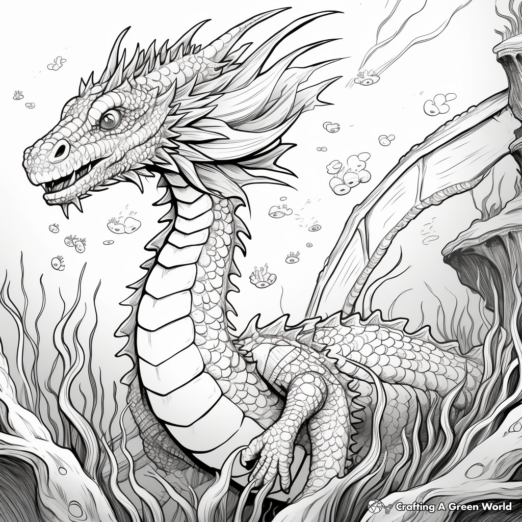 Sea dragon coloring pages