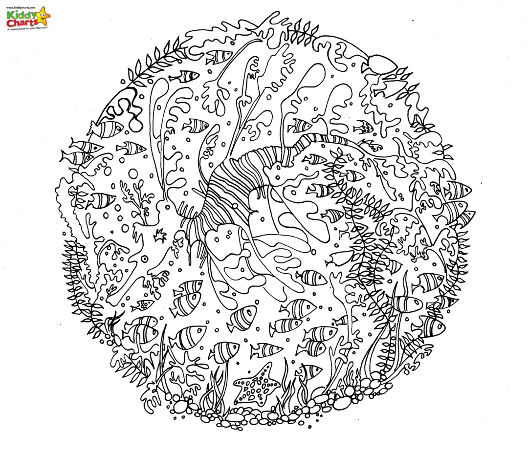 Sea dragon coloring page pictures to print