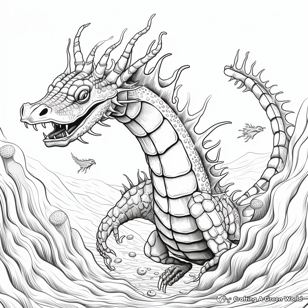 Sea dragon coloring pages