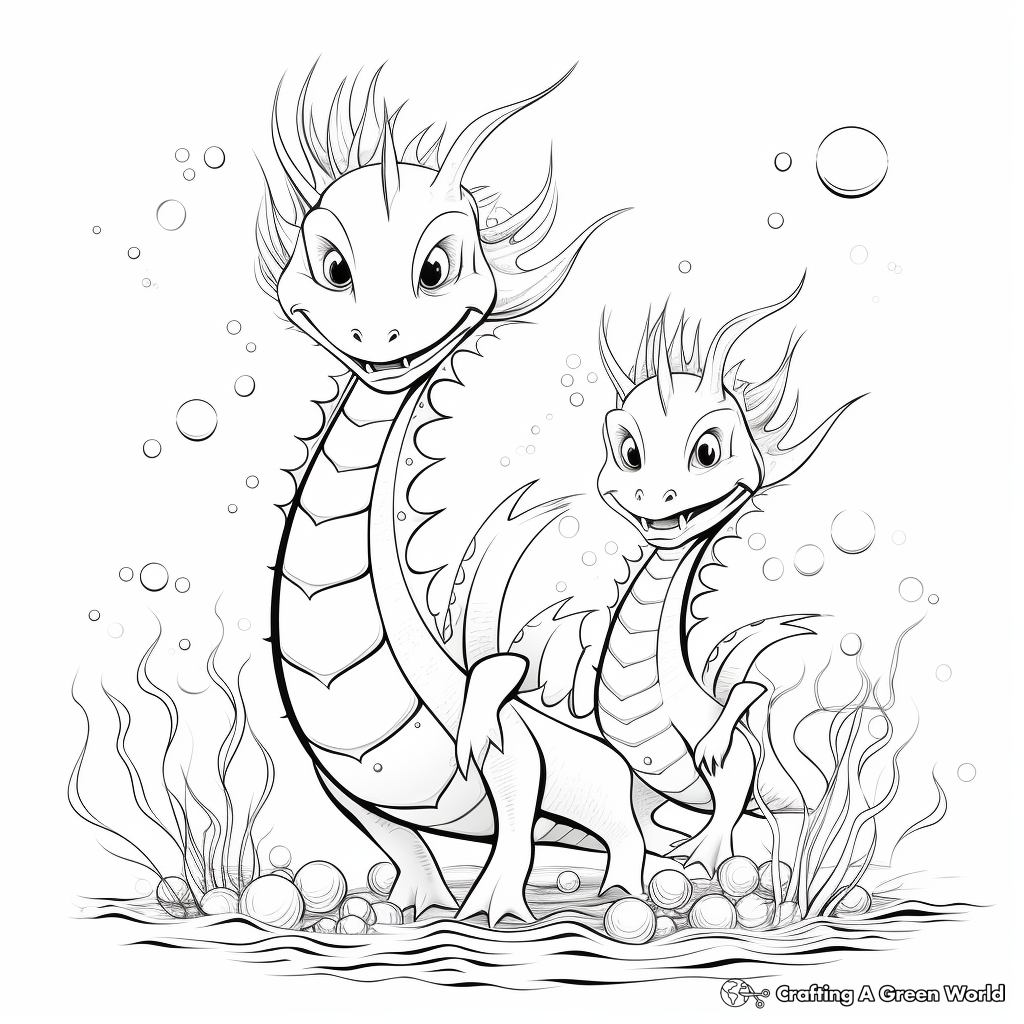Sea dragon coloring pages