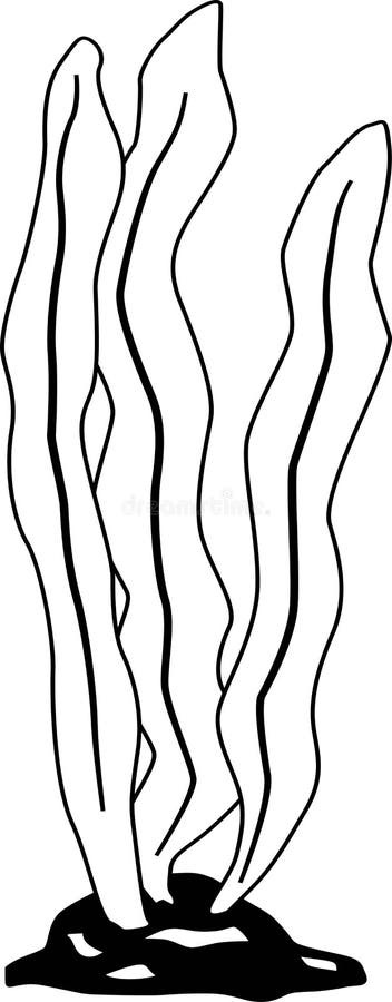Seagrass stock vector illustration of human paint disease