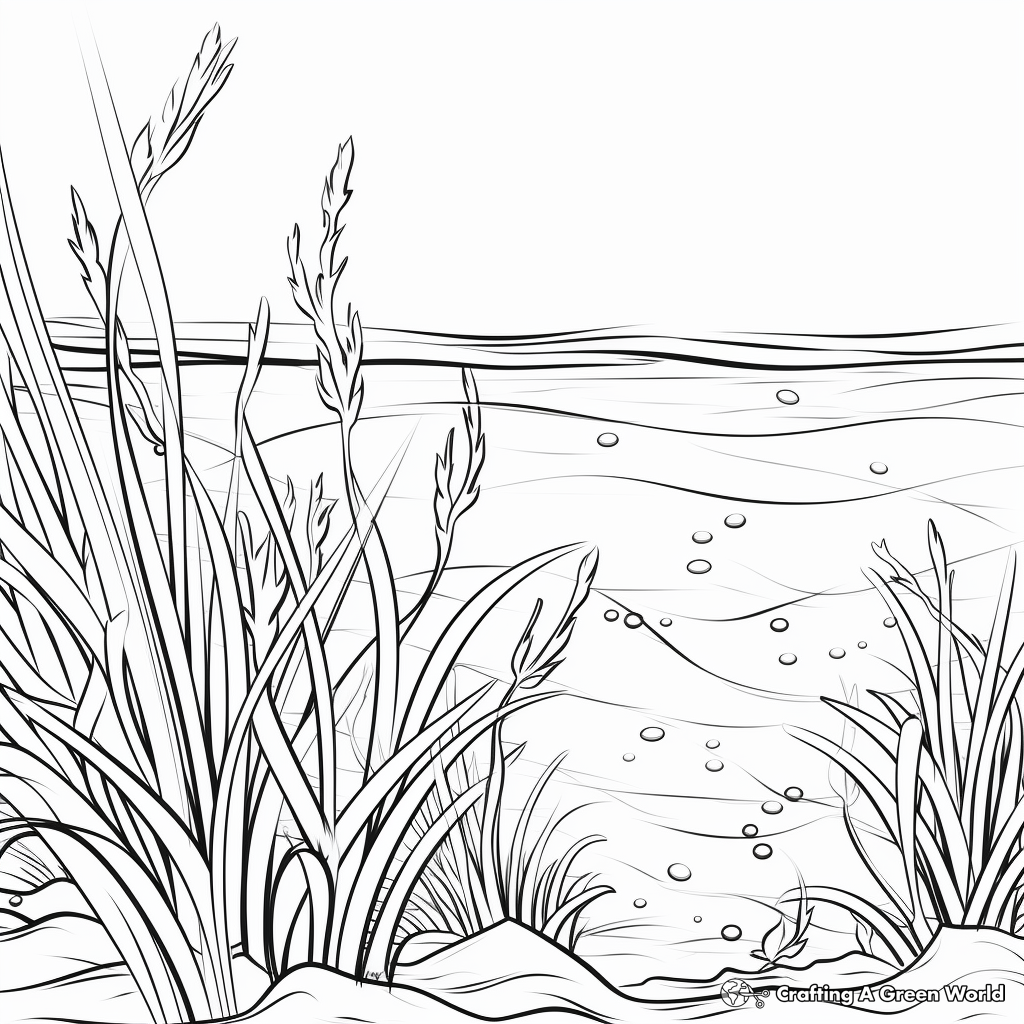 Grass coloring pages