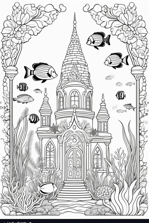 Grayscale coloring page