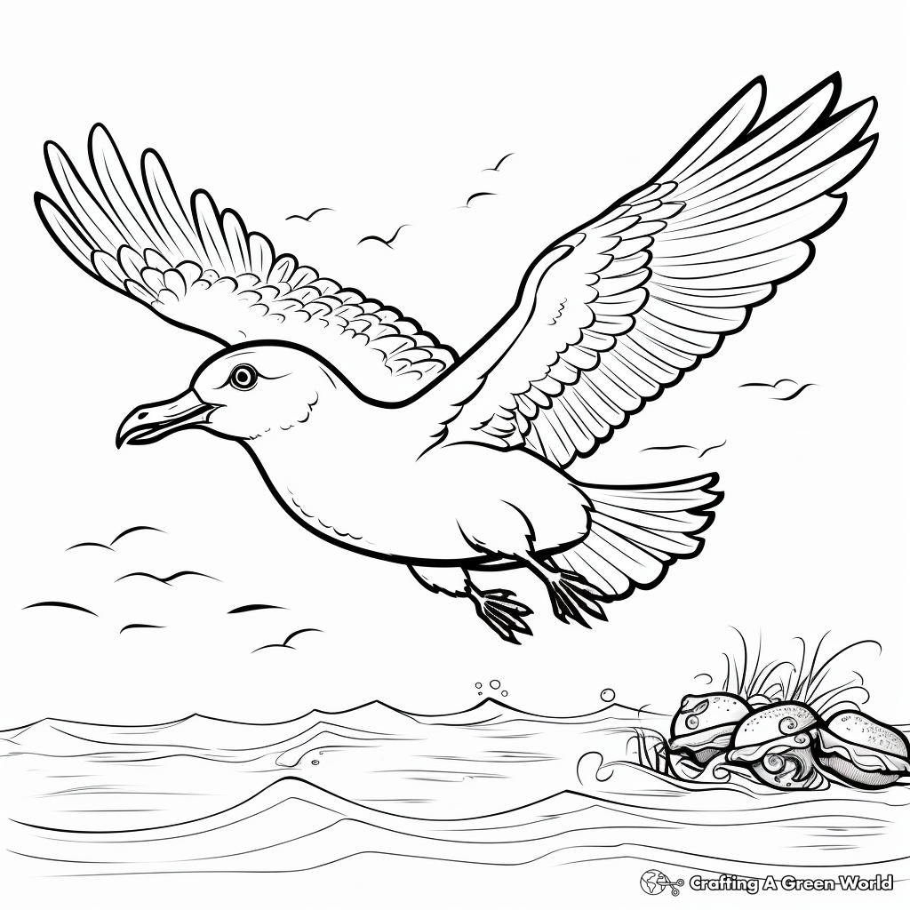 Seagull coloring pages
