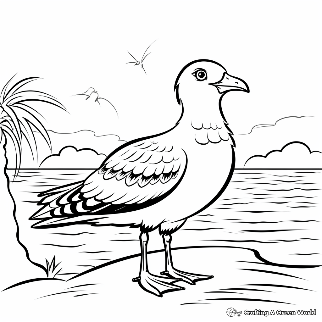 Seagull coloring pages